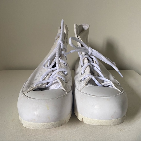 Converse All Star Chuck Taylor White Lugged High Top Sneakers Woman’s 7 - Picture 6 of 12